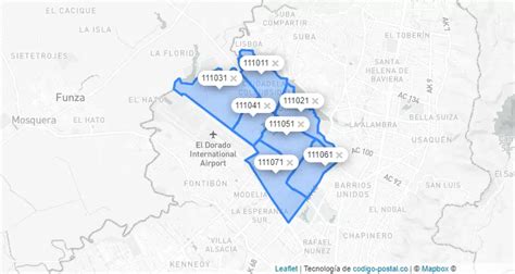 postal code bogota dc.